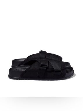 People Footwear Sandals Womens 6 Black Strap Slide Adjustable Sport Casual
